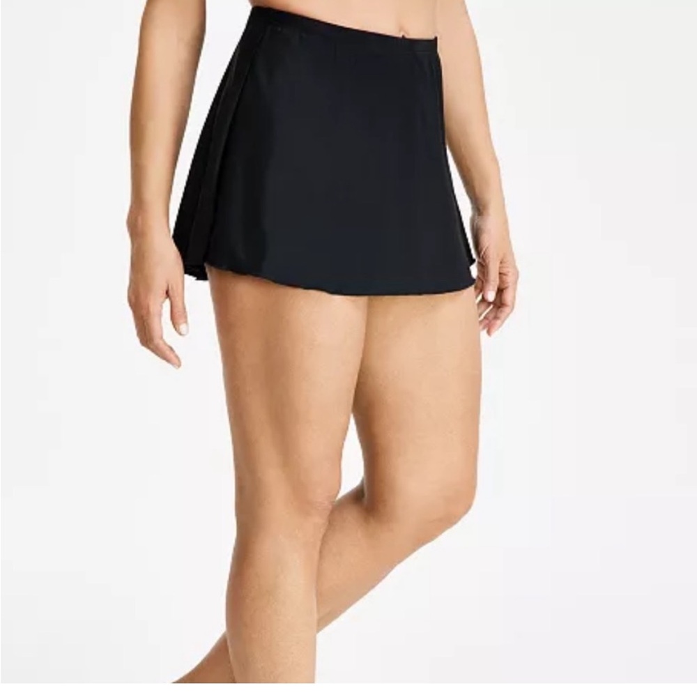 Miraclesuit Black Swim Skirt Bikini Bottoms Size 12 NWT